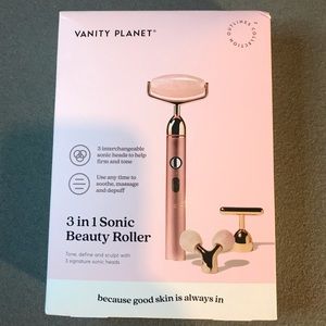 Vanity Planet 3 in 1 Sonic Beauty Roller Set NEW